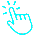 aqua colored hand pointing to link for Fitsec's threat intelligence feed product page